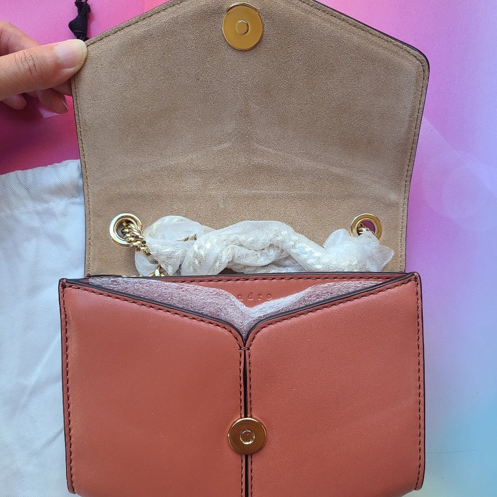 Sandro PARIS 'My Lou' Leather Crossbody Purse
